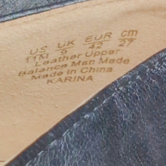 Naturalizer Karina sz 11 Black Women's Heels Pumps Black Leather - Picture 8 of 9